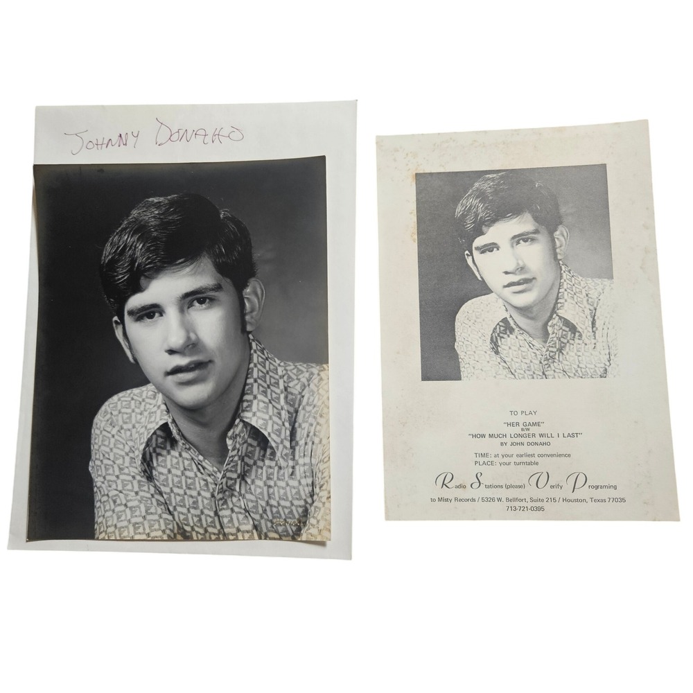Johnny Donaho Vintage 60s 70s Country Music 8x10 Press Photo & Press Release